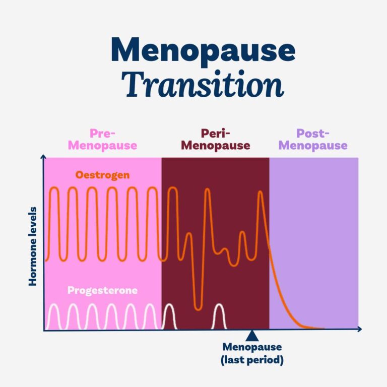 Hormones through perimenopause and menopause.