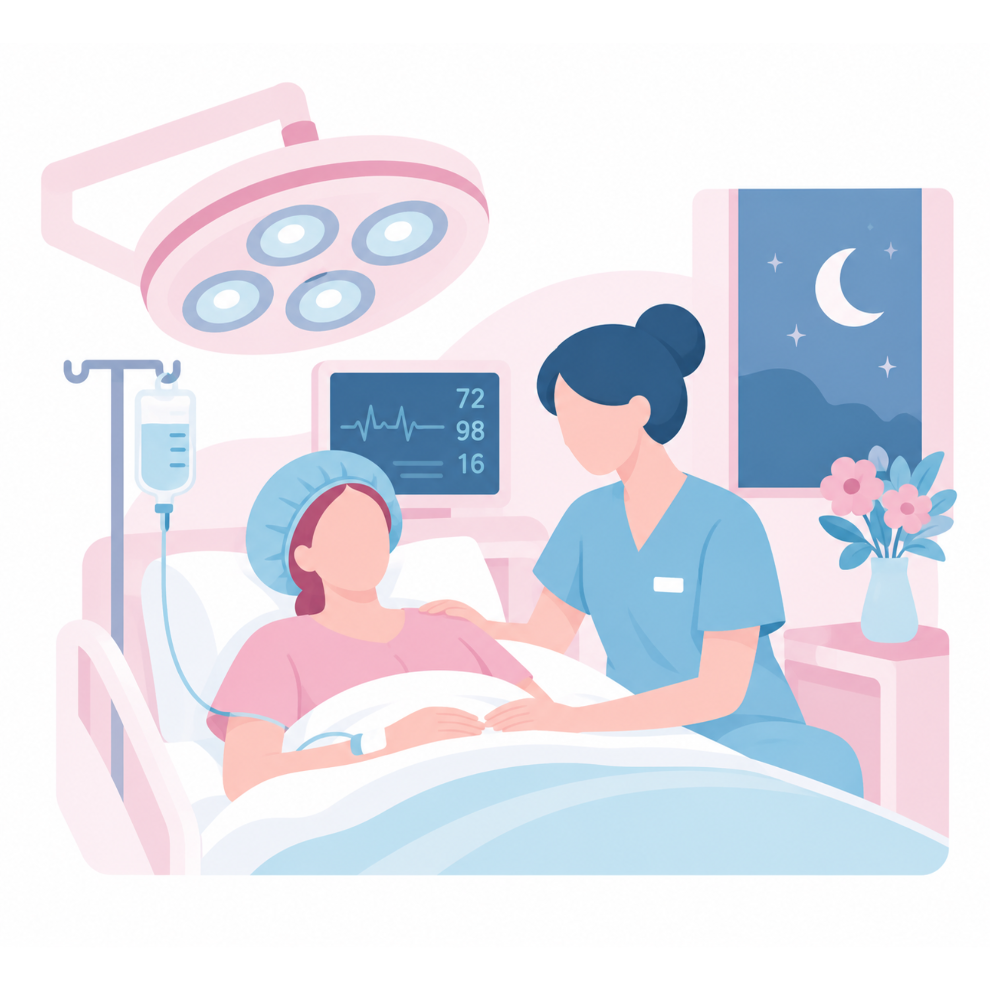 Surgery with overnight care