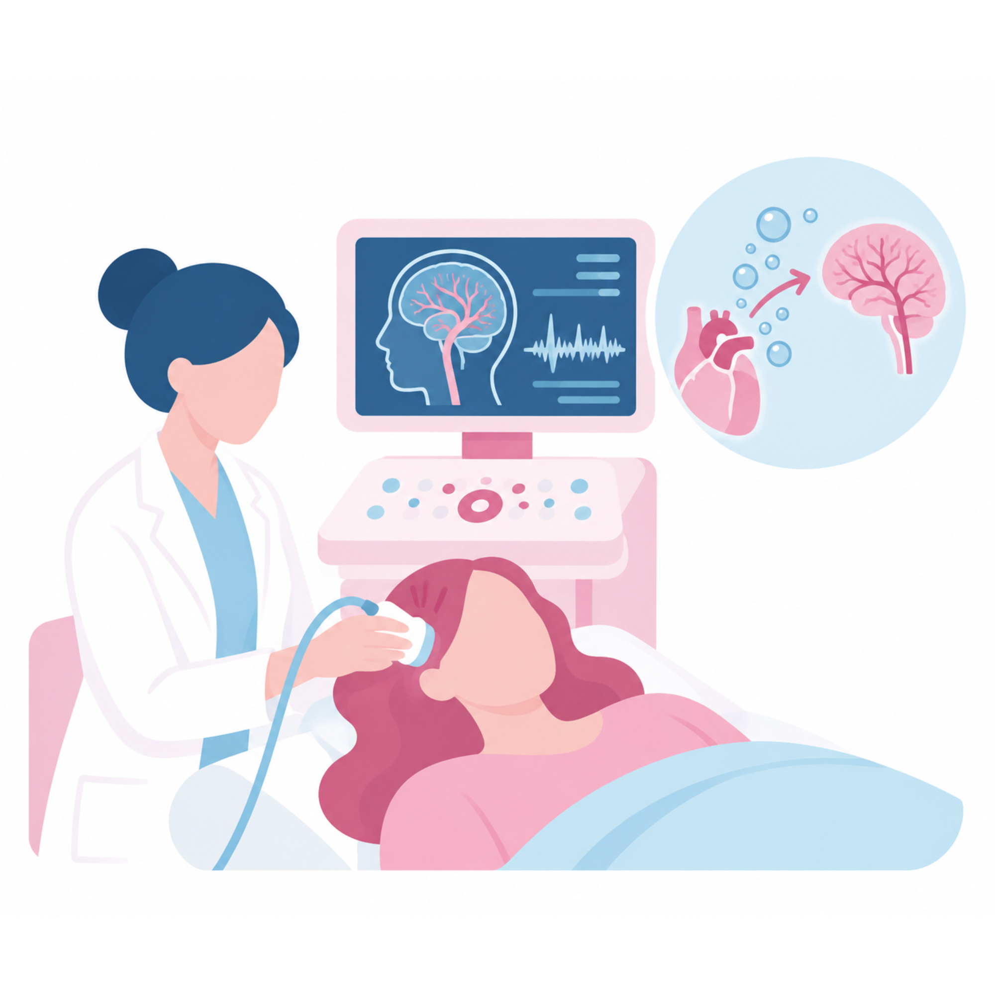 Transcranial Doppler "Bubble Study" Testing